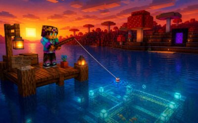 how to fish farm minecraft, build an automatic fishing machine